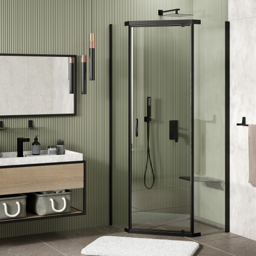Душевой уголок WasserKRAFT Wiese 84P 84P11 90x90 стекло прозрачное 6 мм - фото 2