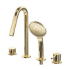 Смеситель Cezares LEAF LEAF-BVDM4-L-SR на борт ванны золото