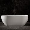 Ванна из искусственного камня Abber Stein AS9613-1.6 160х75 отдельностоящая овальная с ножками