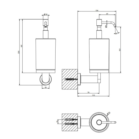Дозатор Gessi Emporio Emporio accessories 38815#149