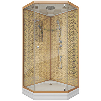 Душевая кабина Niagara Luxe 7701DG 90х90 трапеция с крышей ориентация универсальная