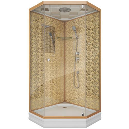 Душевая кабина Niagara Luxe 7701DG 90х90 трапеция