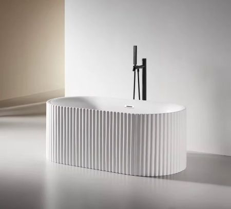 Ванна акриловая Cerutti SPA CT9330 170х75 отдельностоящая овальная с ножками