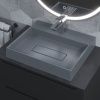 Раковина из искусственного камня Uperwood Tanos Quartz 291030049 50х40 накладная цвет серый