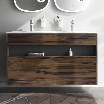 Тумба под раковину Am.Pm Func M8FFUX1201OF 121х49х70 подвесная цвет темное дерево