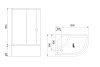 Душевой уголок Royal Bath BK RB8120BK-T-L 120х80 стекло прозрачное профиль белый с поддоном