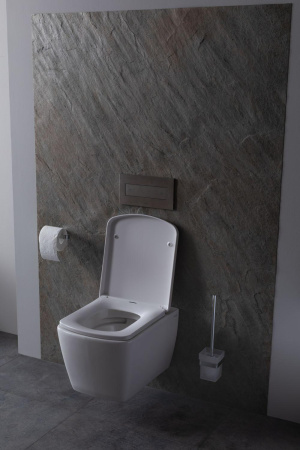 Чаша унитаза подвесная Allen Brau Liberty 4.33004.20 цвет белый без сиденья безободковая каскадный смыв