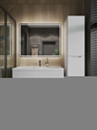 Шкаф-пенал Orange Line Li-35Puw 40х170 подвесной цвет белый