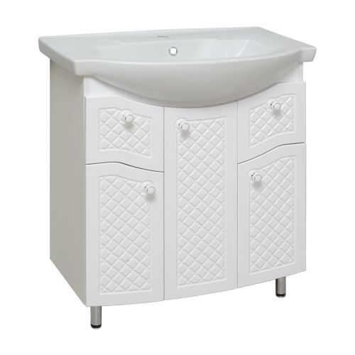 Тумба под раковину Runo Милано УТ000002087 60х30 напольная цвет белый - фото 2