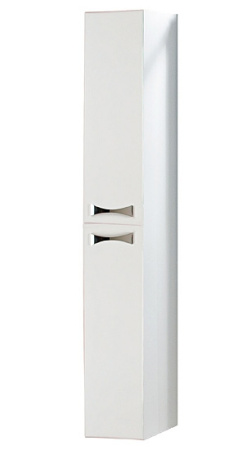 Шкаф-пенал Aquaton Диор 1A110803DR010 26х25х163 подвесной цвет белый