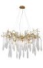 Люстра подвесная Crystal Lux Reina (Реина) REINA SP8 D1000 GOLD PEARL