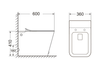 Унитаз приставной Cerutti SPA CT7269 белый с сиденьем микролифт безободковый импульсный смыв