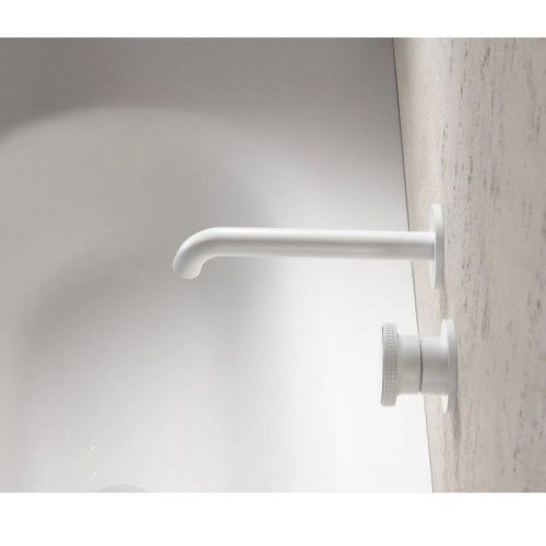 Смеситель для раковины Bronze de Luxe OMG! 9007W-Y встраиваемый в стену белый - фото 5