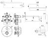 Душевая система Paffoni Light KITLIQ019NO046KING встраиваемая в стену цвет черный с термостатом