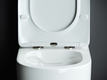 Унитаз напольный с бачком Ceramica Nova MIA CN1801 белый с сиденьем микролифт безободковый душевой смыв