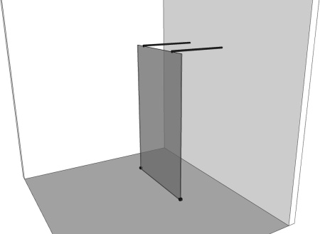 Душевая перегородка Allen Brau Infinity 3.21043.BA 120х200 стекло прозрачное профиль серебро брашированное