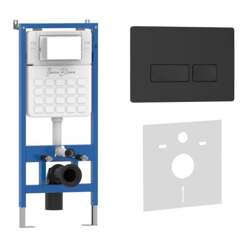 Комплект сантехническая инсталляция с клавишей смыва Iberica Blanca ESTI-R IB001.212 - фото 2