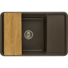 Кухонная мойка Aquaton Беллис 1A725032BS280 78х51 цвет коричневый поверхность матовая