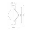 Светильник настенный LED4U L7367-2 BS