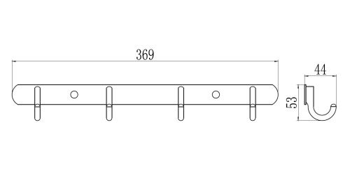 Крючок Savol S-05204B - фото 2