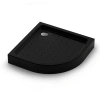 Душевой поддон акриловый Veconi Tezeo acrylic TZ51B-100-C5 100х100 черный с ножками и каркасом