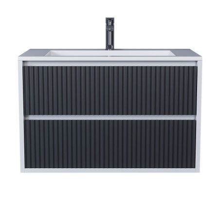 Тумба с раковиной Uperwood Next Premium 3930205167 80х50 цвет серый