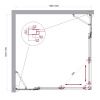 Душевой уголок BelBagno LUCE LUCE-A-22-100+30-C-Cr 130х130 стекло прозрачное профиль хром без поддона