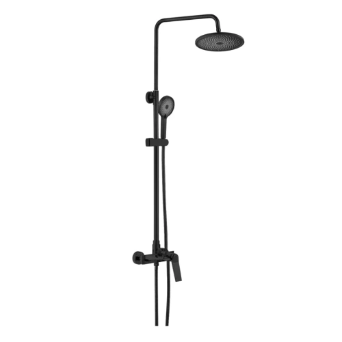 Душевая стойка Shevanik S8436H настенная цвет черный - фото 2