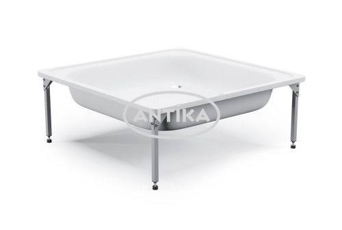 Душевой поддон ВИЗ ANTIKA APS-91101 90х90 сталь белый