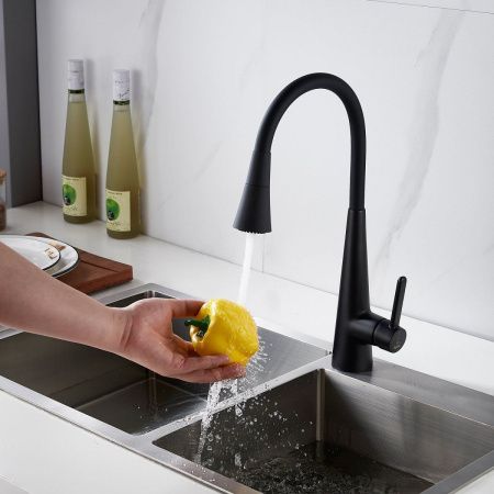 Смеситель для кухни Rose R213H на мойку черный