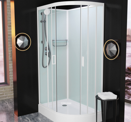 Душевая кабина Frank 412012 120х80 без крыши ориентация левая - фото 3 Душевая кабина Frank 412012 120х80 без крыши ориентация левая - фото 3