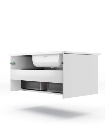 Тумба под раковину La Fenice Terra FNC-01-TER-B-80 80х50 подвесная цвет белый