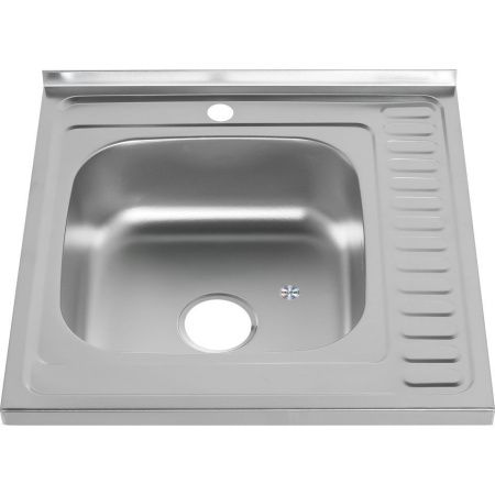 Кухонная мойка Melana 156D t L (*15) 60х60 цвет хром