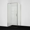 Душевой уголок Wasserkraft Spree 14P 14P03 90х90 стекло прозрачное профиль никель без поддона