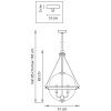 Светильник подвесной Lightstar Modena (Модена) 816044