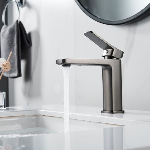 Смеситель Shevanik S9901T на раковину оружейная сталь - фото 5