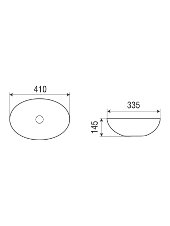 Раковина из сантехнического фаянса WeltWasser WW SK 10000004551 30 см накладная цвет белый/серый/голубой без отверстий под смеситель