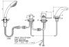 Смеситель RavSlezak DT271.5PZ на борт ванны золото