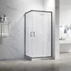 Душевой уголок Veconi Rovigo RV27GM-100100-01-C8 100х100 стекло прозрачное профиль оружейная сталь без поддона