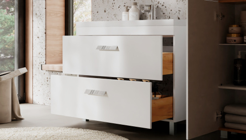 Тумба под раковину Velvex ORLANDO tnORL.100-211 100х45х80 напольная цвет белый - фото 4