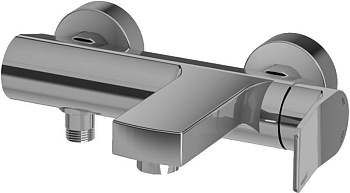 Смеситель для ванны с душем Paffoni Tilt TI022ST настенный сталь