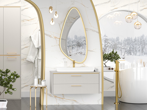 Тумба под раковину Brevita Elche ELC-01100-0502Я 101х51х45 - фото 5