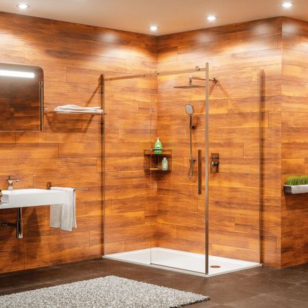 Душевой уголок Wasserkraft 15R10 120х100 стекло прозрачное профиль хром без поддона