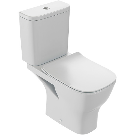 Чаша унитаза напольная Jacob Delafon Struktura UJAJ102-WTE цвет белый без бачка без сиденья безободковая каскадный смыв