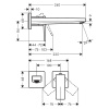 Смеситель для раковины Hansgrohe Metropol 32526140 встраиваемый в стену бронза