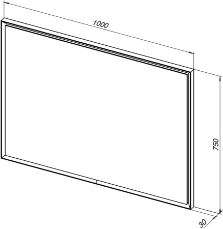 Зеркало в ванную Allen Brau Activity 1.340029.CGM 100х75 цвет зеленый
