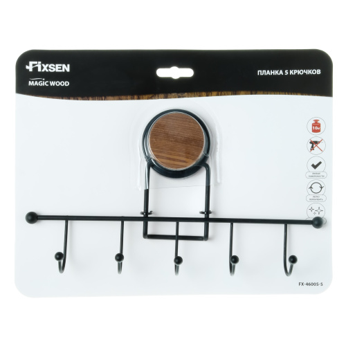 Крючок для ванной Fixsen Magic wood FX-46005-5 - фото 2