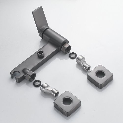 Гигиенический душ со смесителем Shevanik S4105T-1 оружейная сталь - фото 5