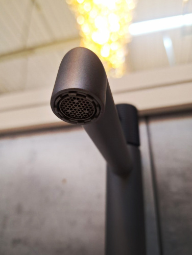 Смеситель для раковины AltroBagno Intento AltroBagnoIntento0127GrNe на раковину серый/черный - фото 3