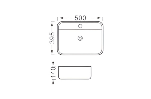 Раковина Aquatek ВЕГА 50 см AQ5506-MG накладная цвет серый матовый - фото 5